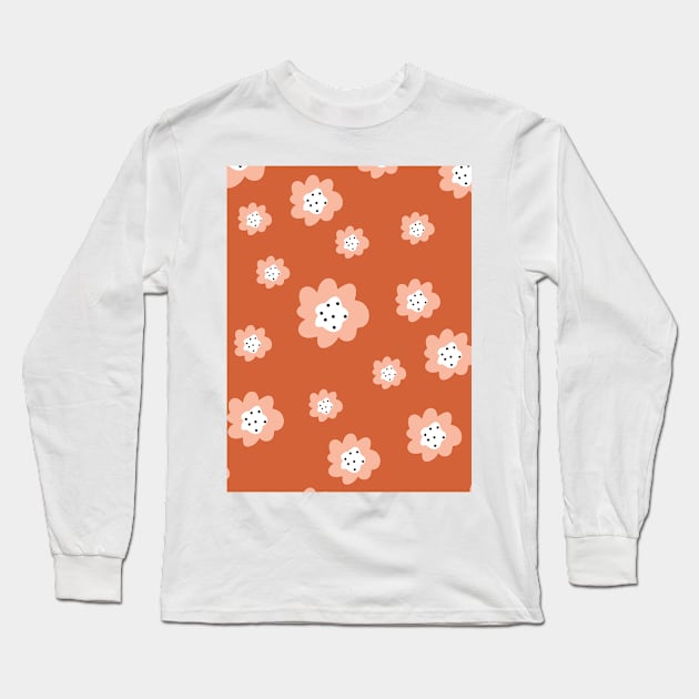 Abstract flower Long Sleeve T-Shirt by Annaka23